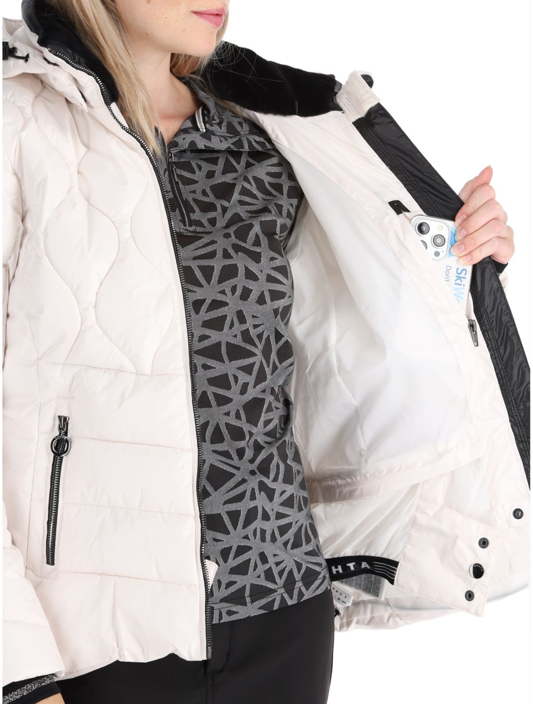 Luhta, Hakosalmi veste de ski femmes Powder beige 