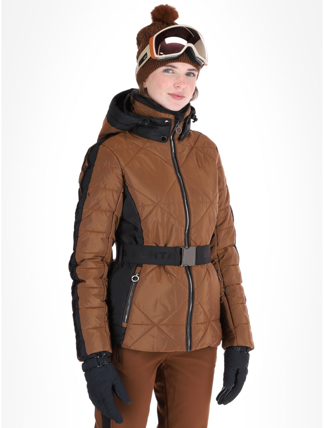 Luhta, Hakulila veste de ski femmes Chocolat brun 