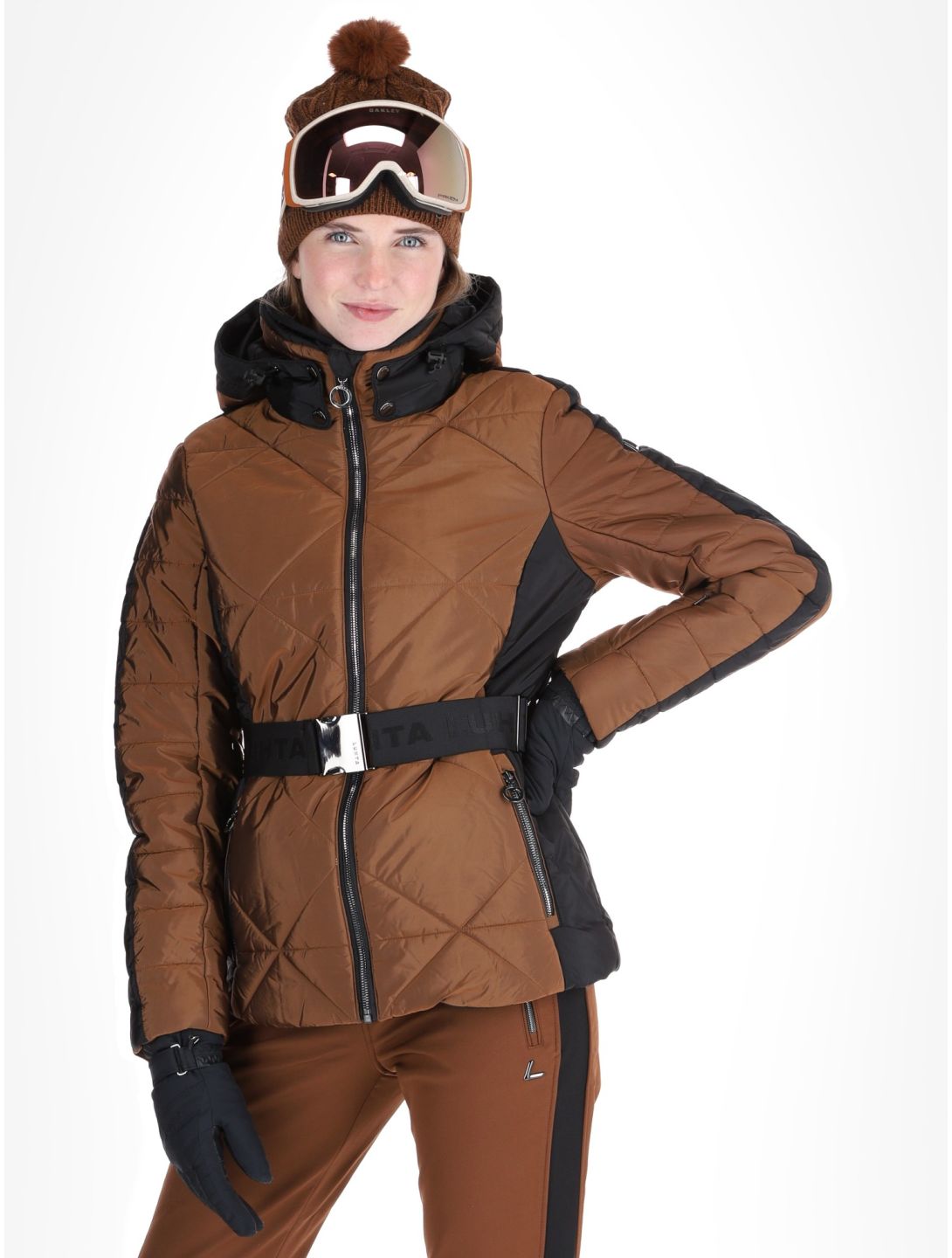 Luhta, Hakulila veste de ski femmes Chocolat brun 