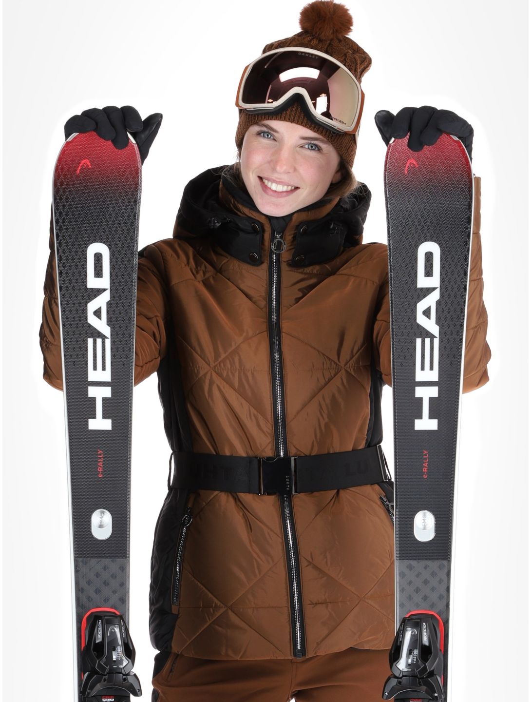 Luhta, Hakulila veste de ski femmes Chocolat brun 