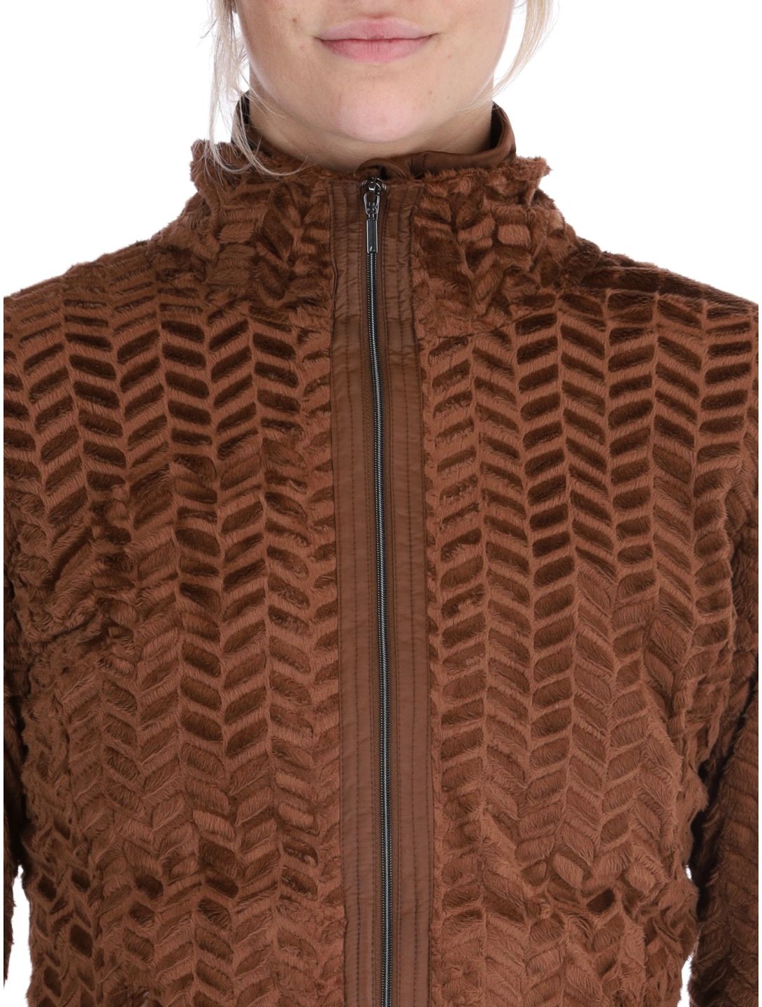 Luhta, Halmeniemi gilet femmes Chocolat brun 