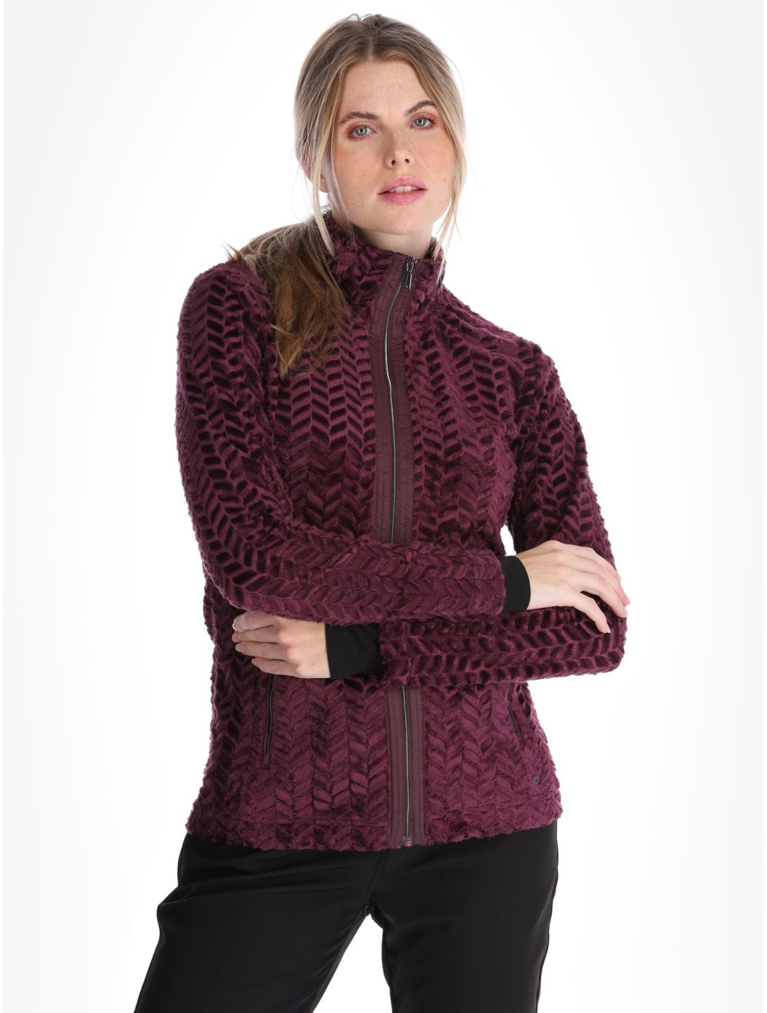 Luhta, Halmeniemi gilet femmes Plum violet 