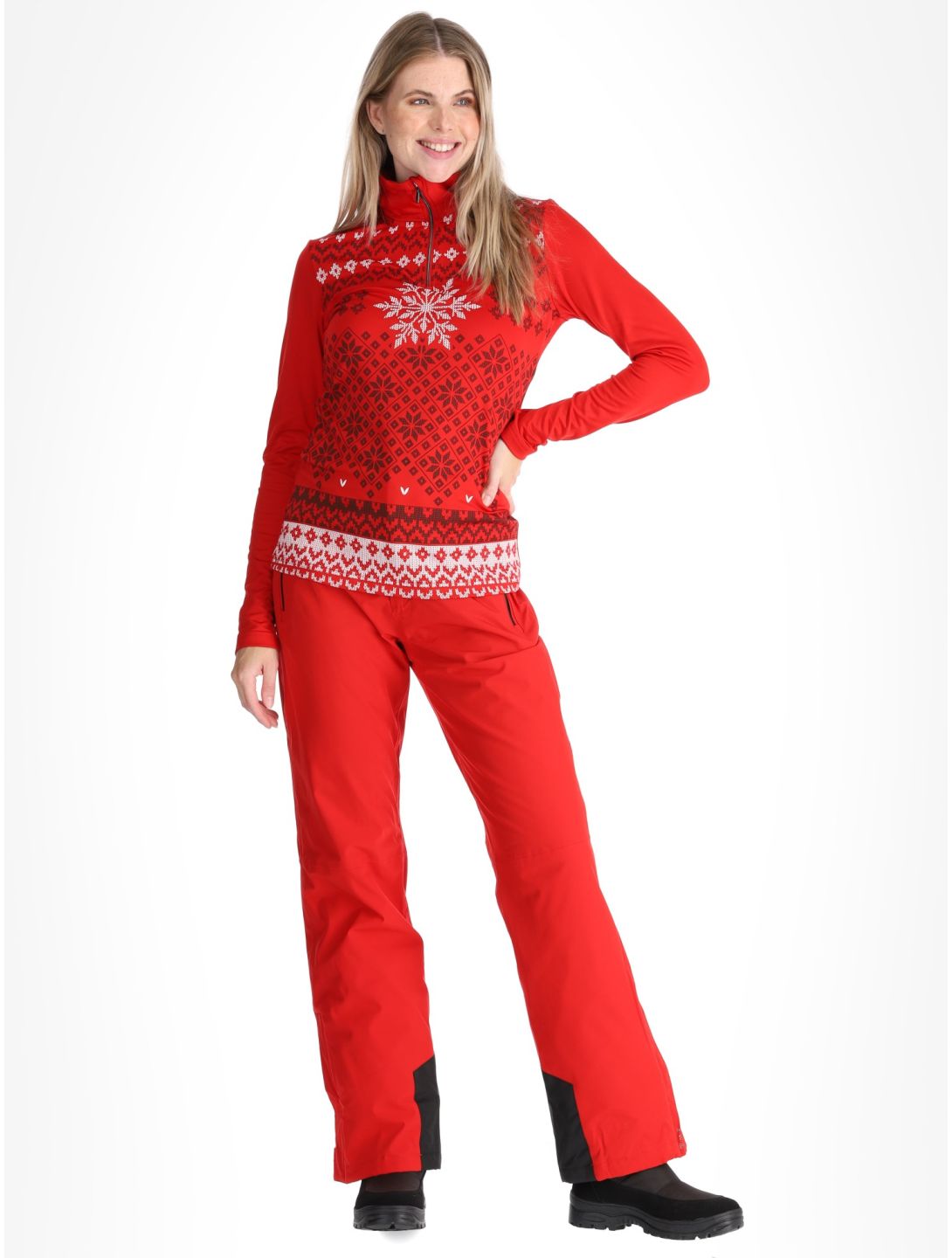 Luhta, Hangist pull de ski femmes Cranberry rouge 