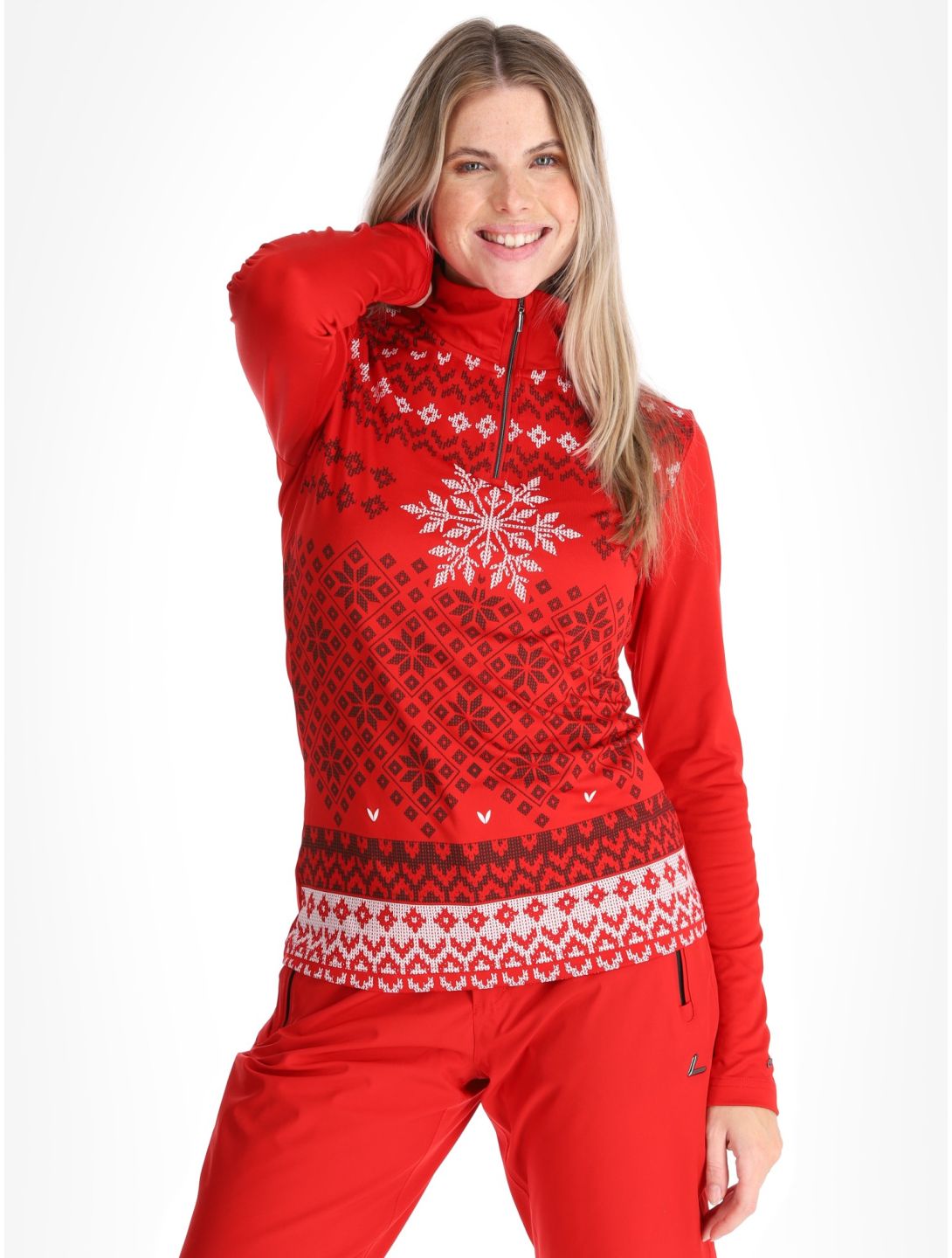 Luhta, Hangist pull de ski femmes Cranberry rouge 