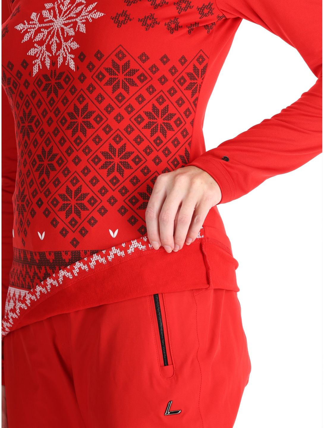 Luhta, Hangist pull de ski femmes Cranberry rouge 