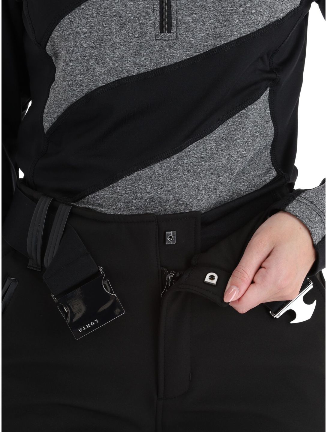 Luhta, Henje pantalon de ski en softshell femmes Black noir 