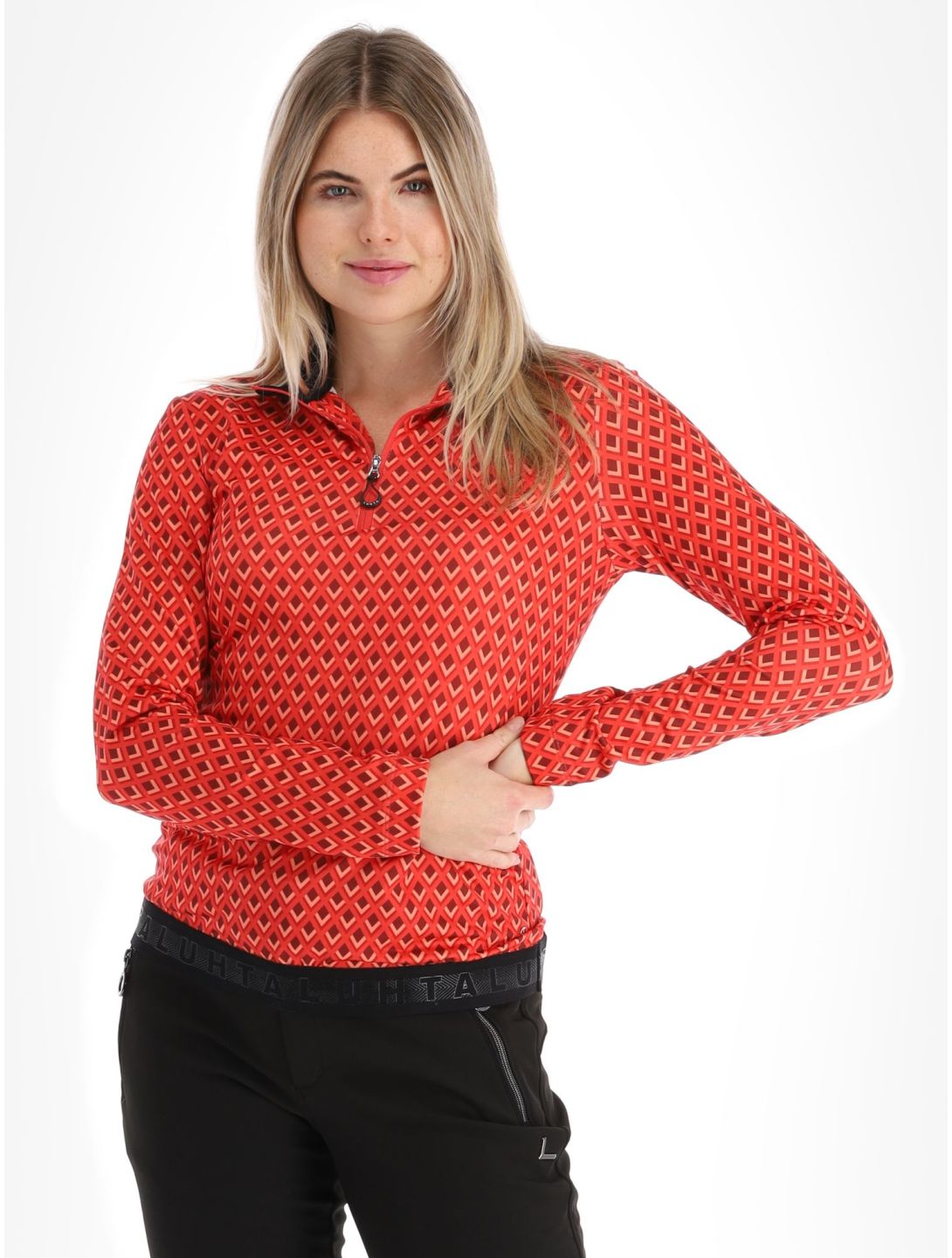 Luhta, Hukari pull de ski femmes Classic Red rouge 