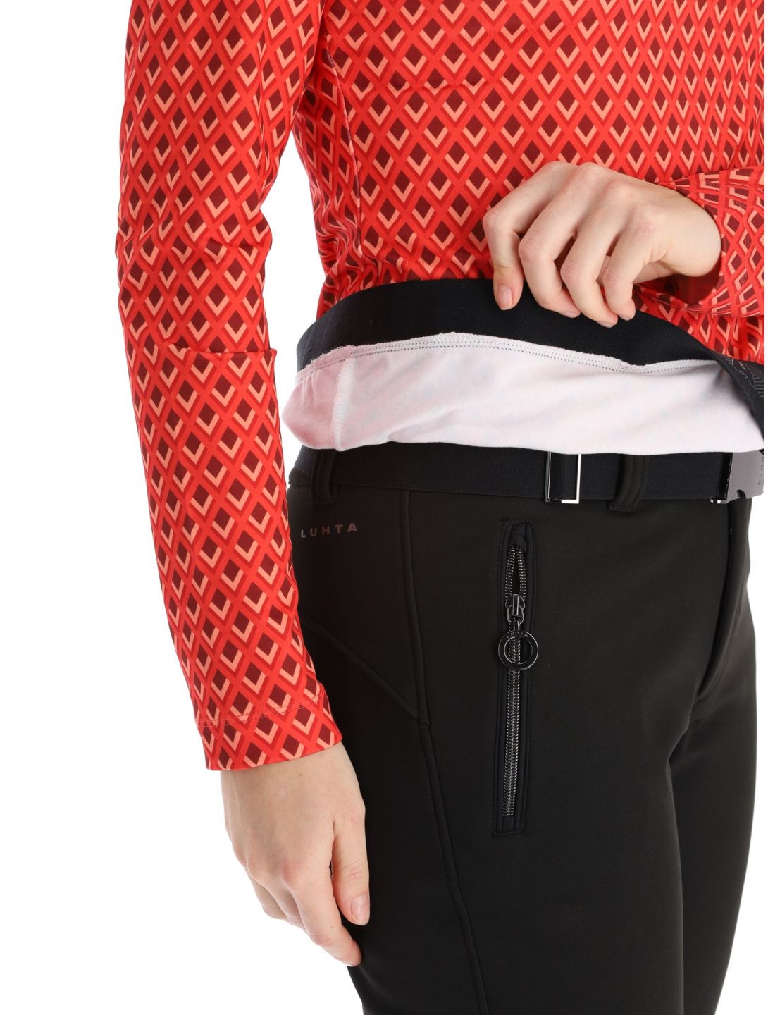 Luhta, Hukari pull de ski femmes Classic Red rouge 