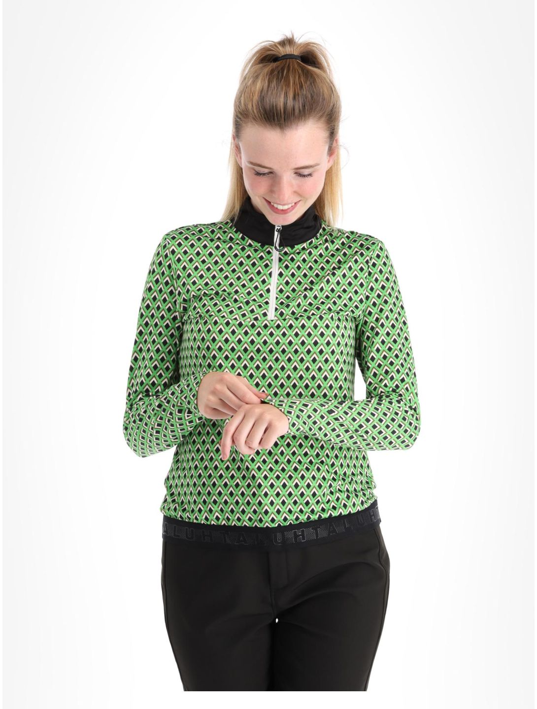 Luhta, Hukari pull de ski femmes Leaf Green vert 