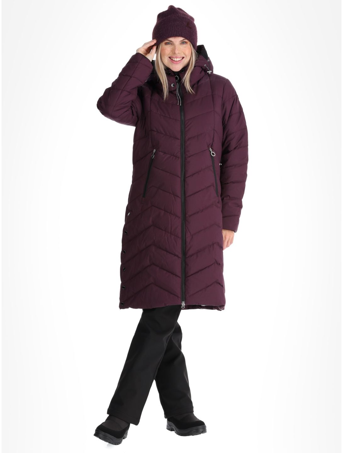 Luhta, Iiksi veste de ski femmes Plum 