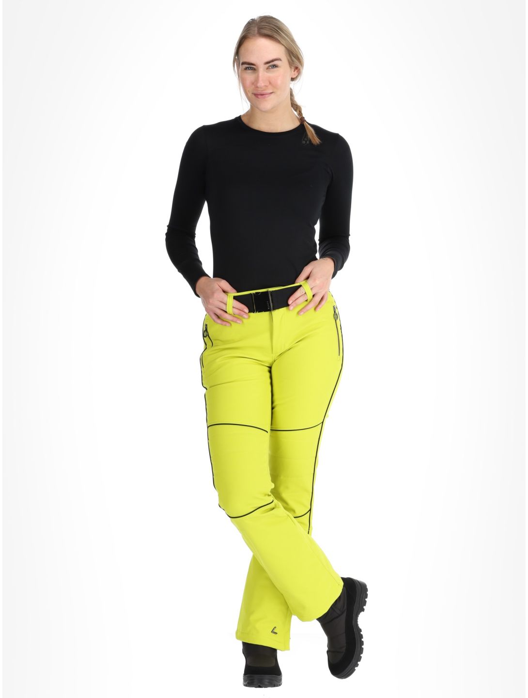 Luhta, Jaamalai pantalon de ski en softshell femmes Aloe vert 