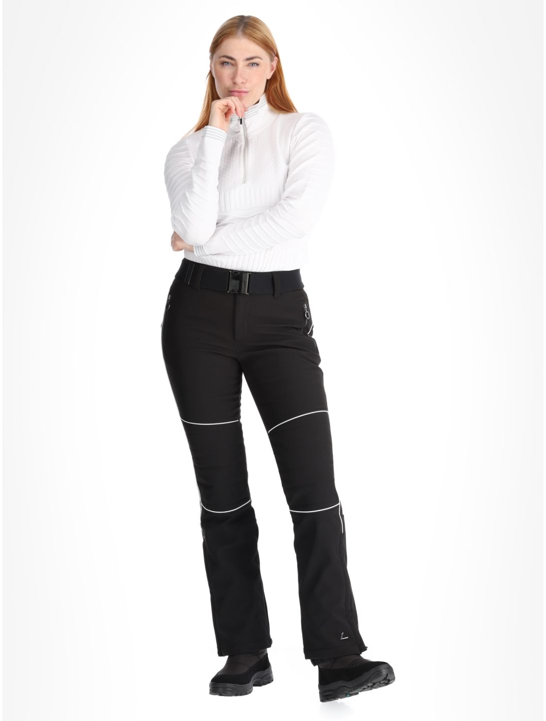 Luhta, Jaamalai pantalon de ski en softshell femmes Black noir 