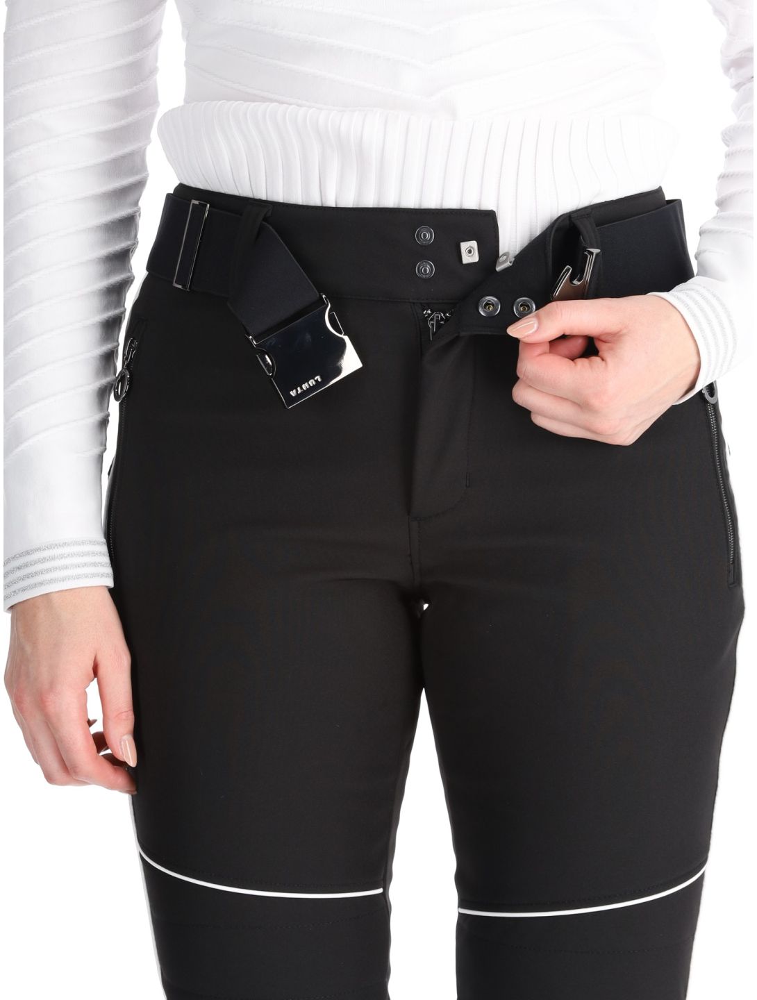 Luhta, Jaamalai pantalon de ski en softshell femmes Black noir 