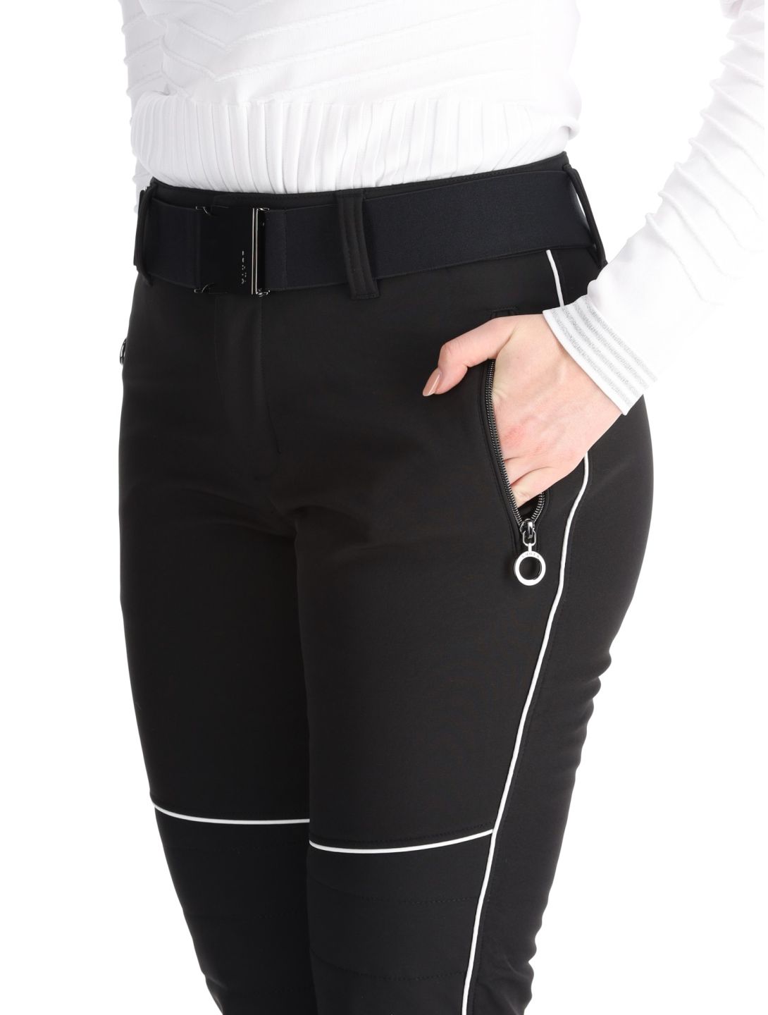 Luhta, Jaamalai pantalon de ski en softshell femmes Black noir 