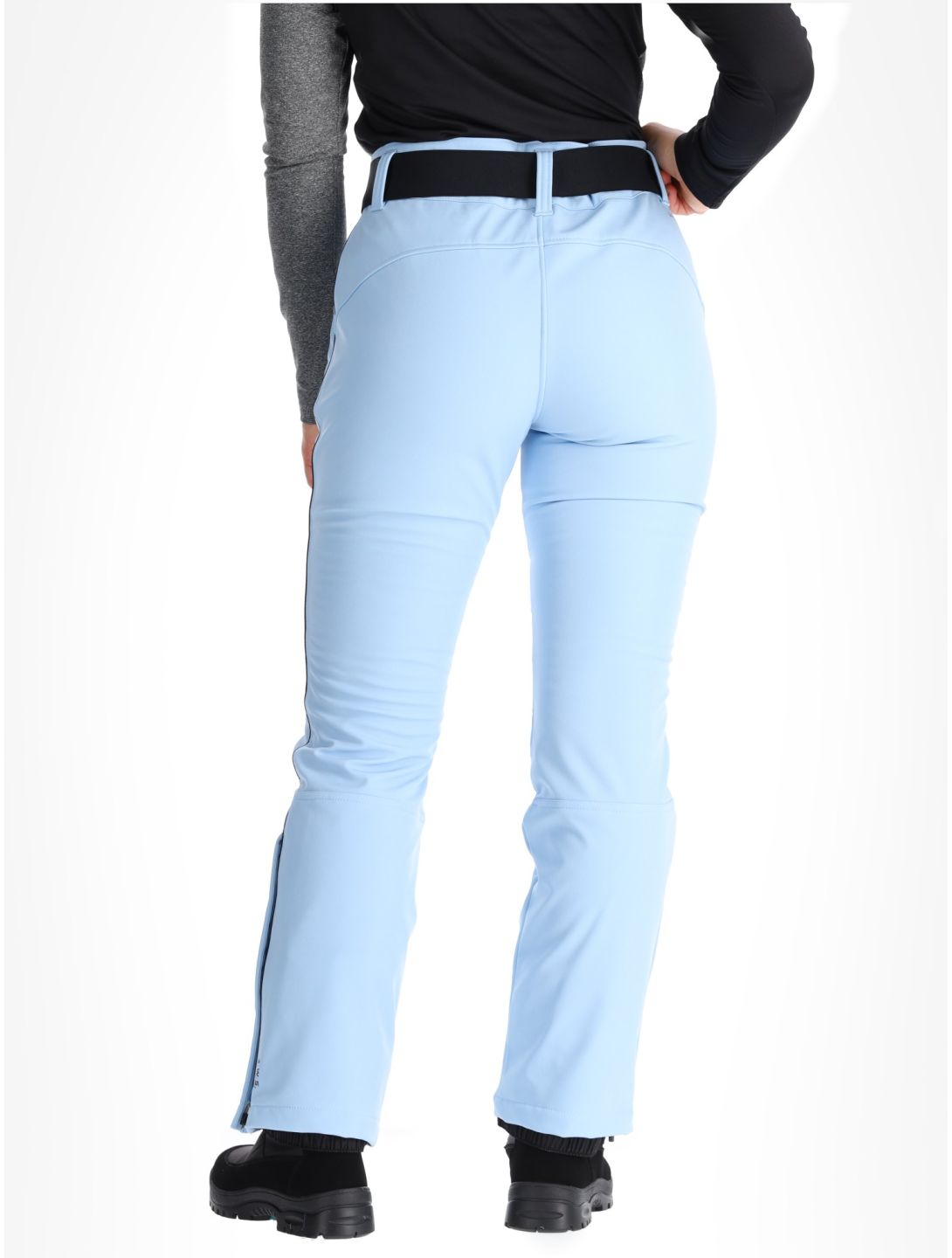 Luhta, Jaamalai C pantalon de ski en softshell modèle court femmes Light Blue bleu 