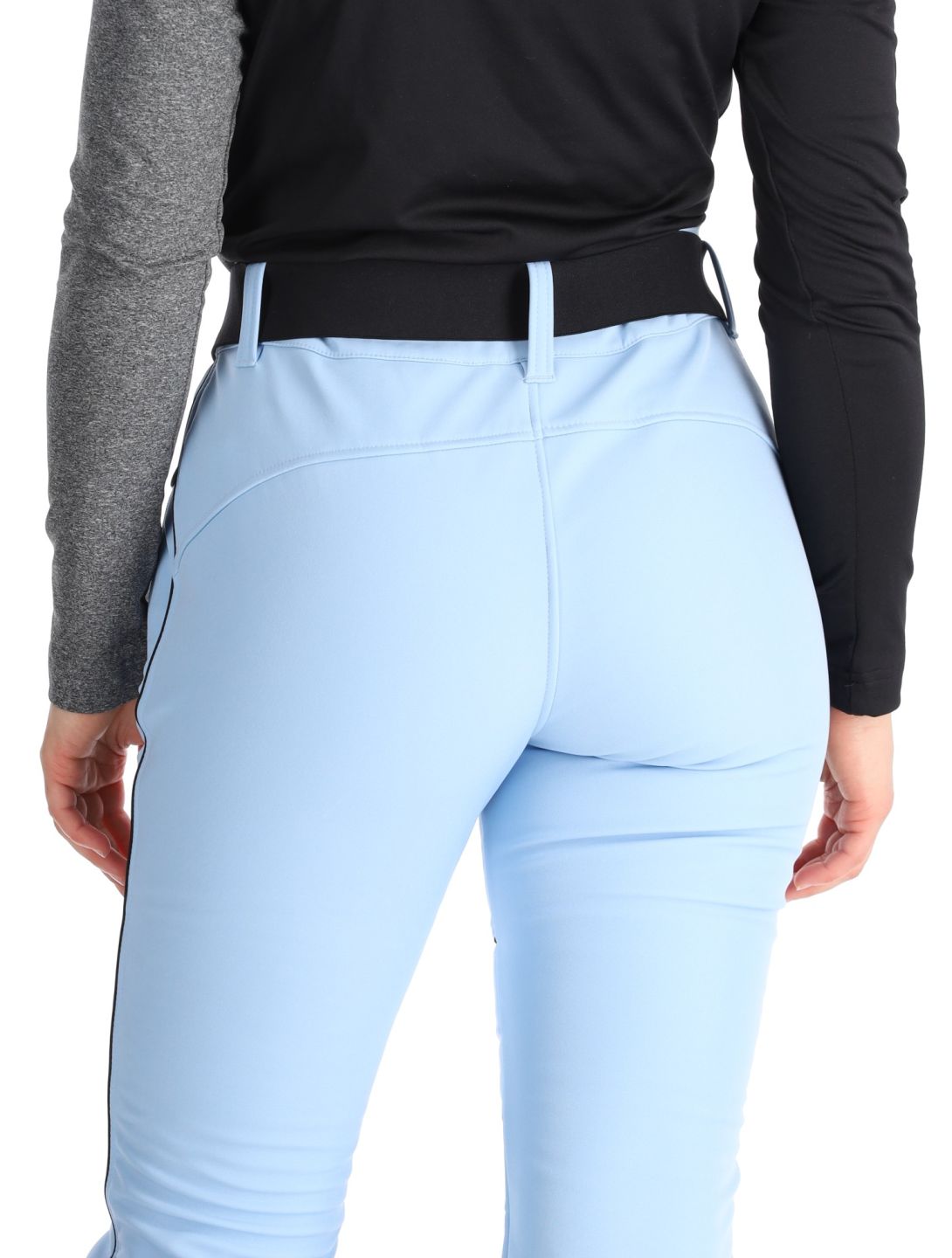 Luhta, Jaamalai C pantalon de ski en softshell modèle court femmes Light Blue bleu 