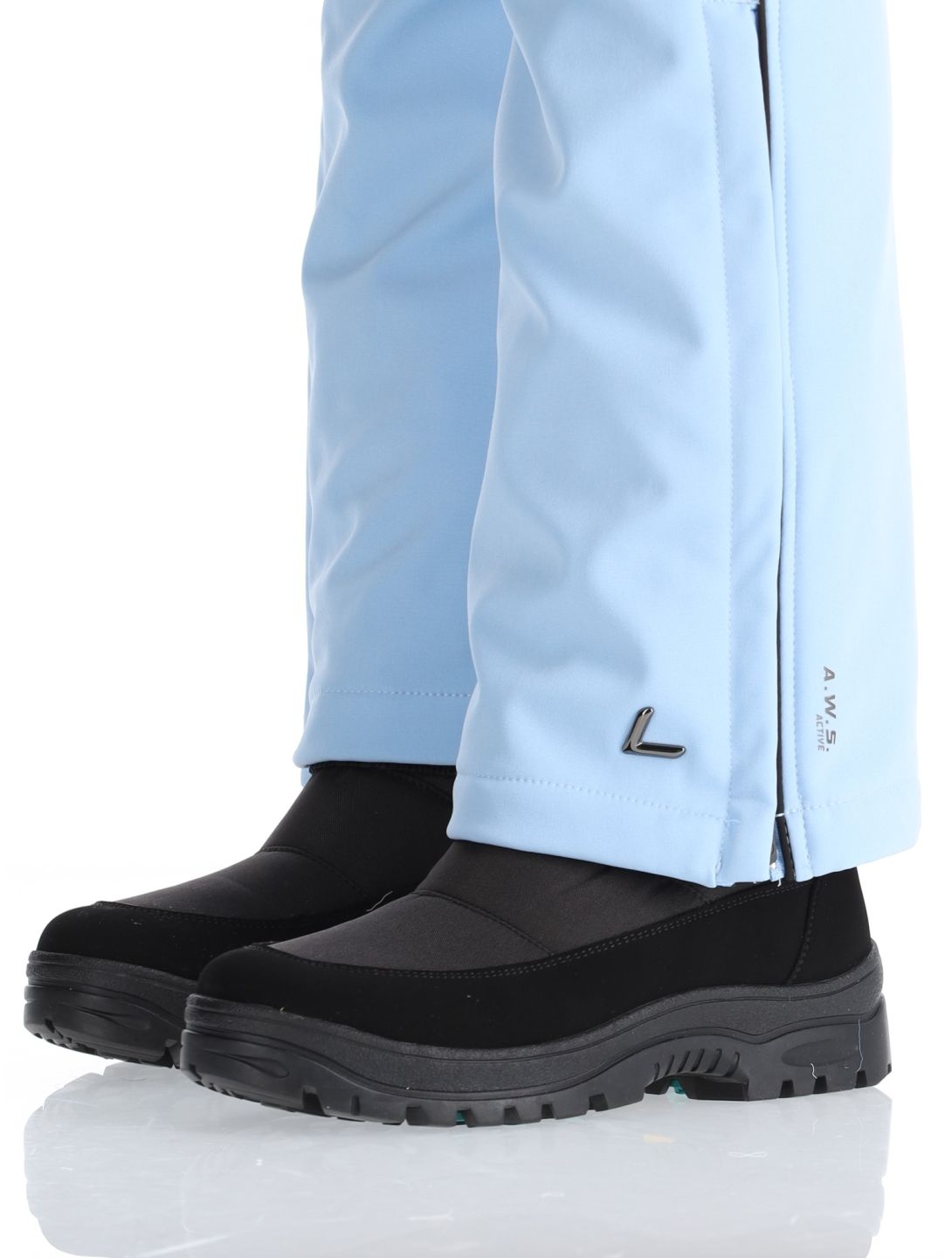 Luhta, Jaamalai C pantalon de ski en softshell modèle court femmes Light Blue bleu 