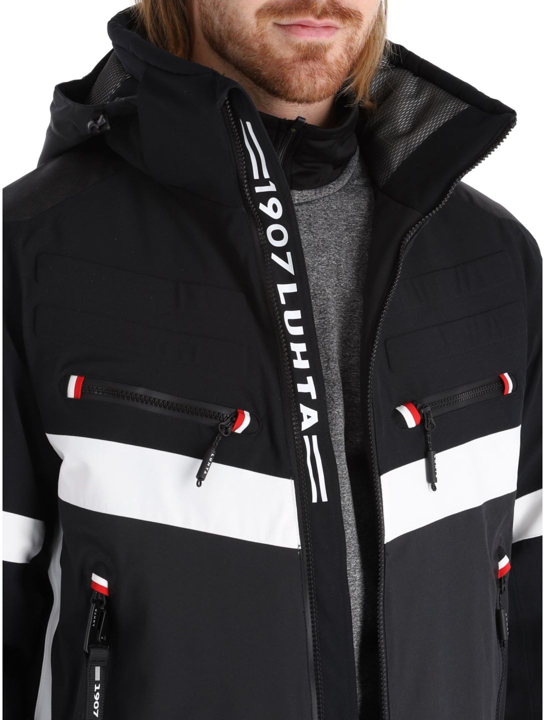 Luhta, Jierstivaara veste de ski hommes Anthracite gris, noir 