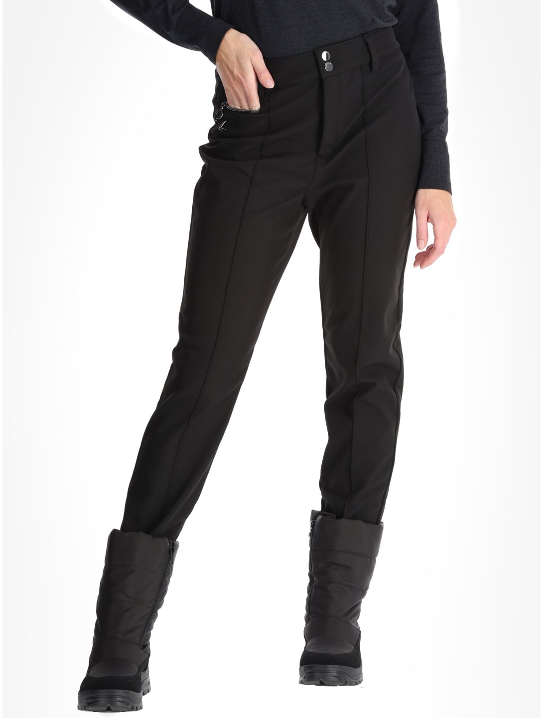 Luhta, Joentaka pantalon de ski en softshell femmes Black noir 