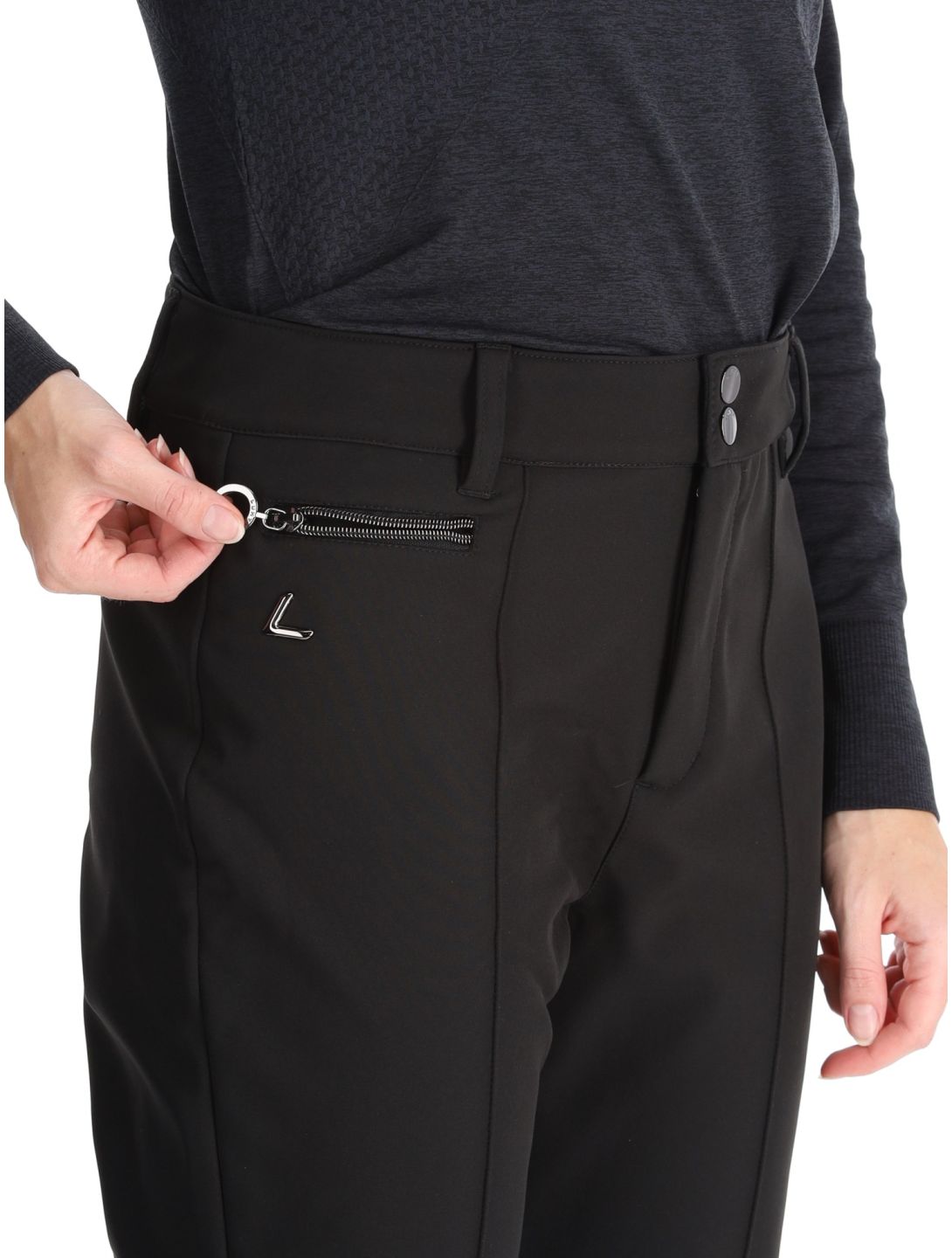 Luhta, Joentaka pantalon de ski en softshell femmes Black noir 