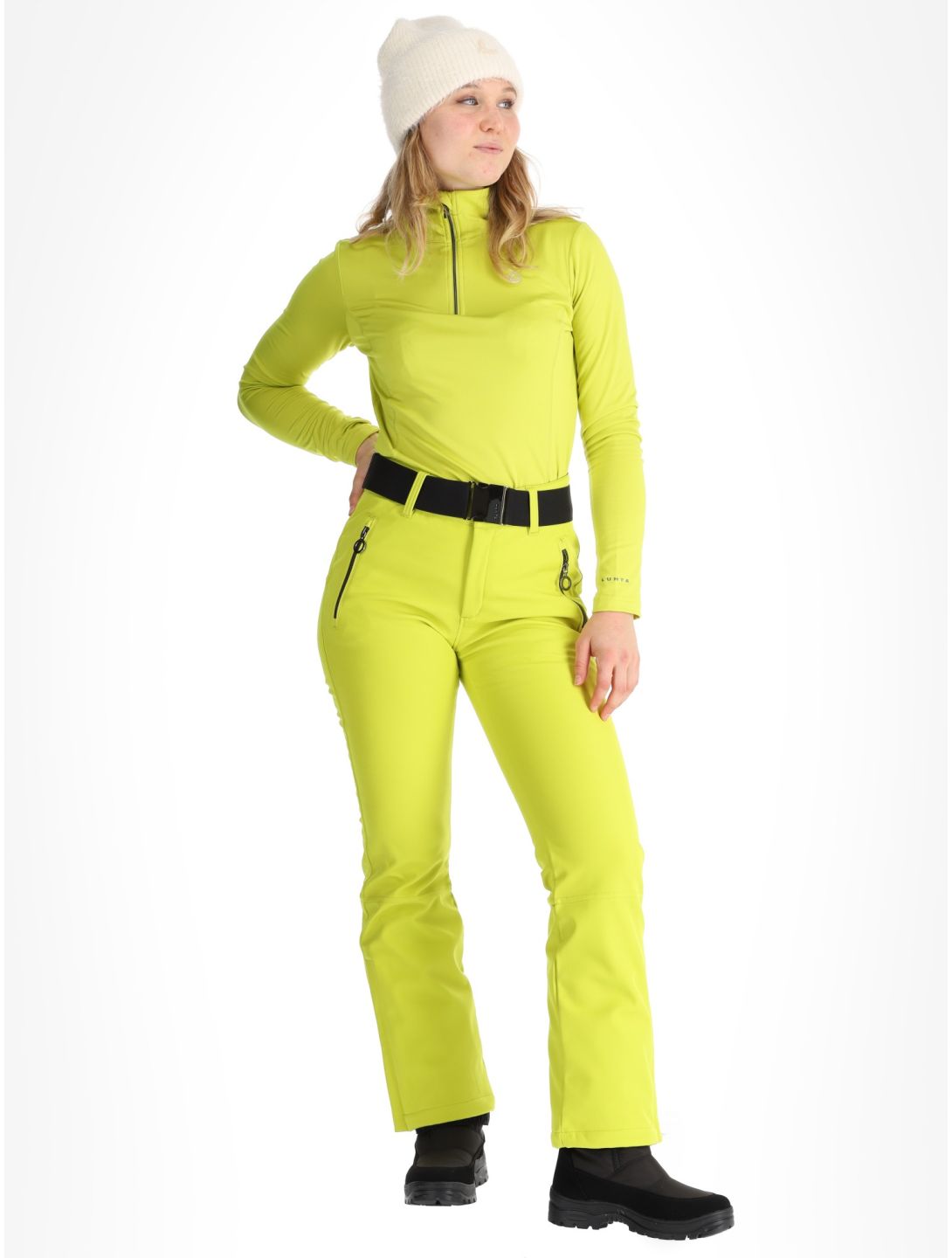 Luhta, Joentaus C pantalon de ski en softshell femmes Aloe vert 