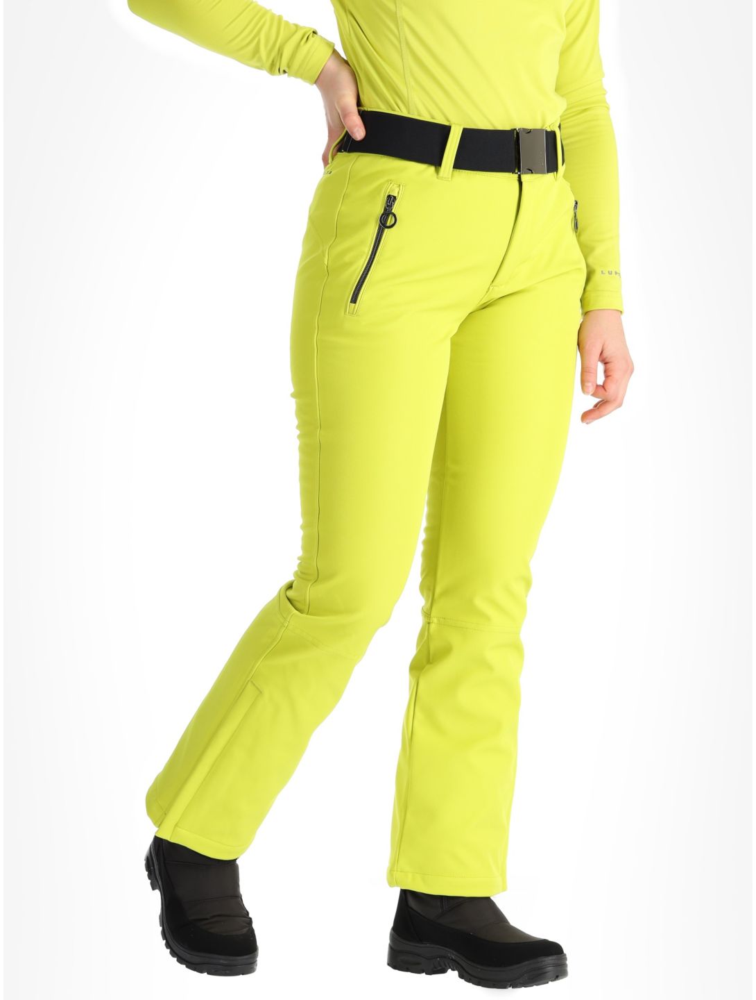 Luhta, Joentaus C pantalon de ski en softshell femmes Aloe vert 