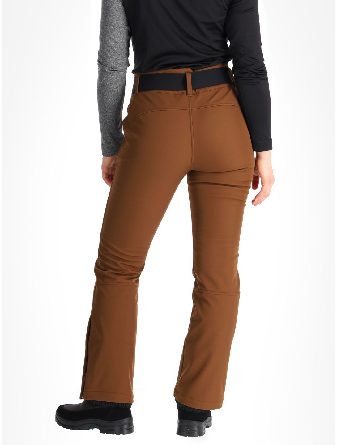 Luhta, Joentaus C pantalon de ski en softshell femmes Chocolat brun 