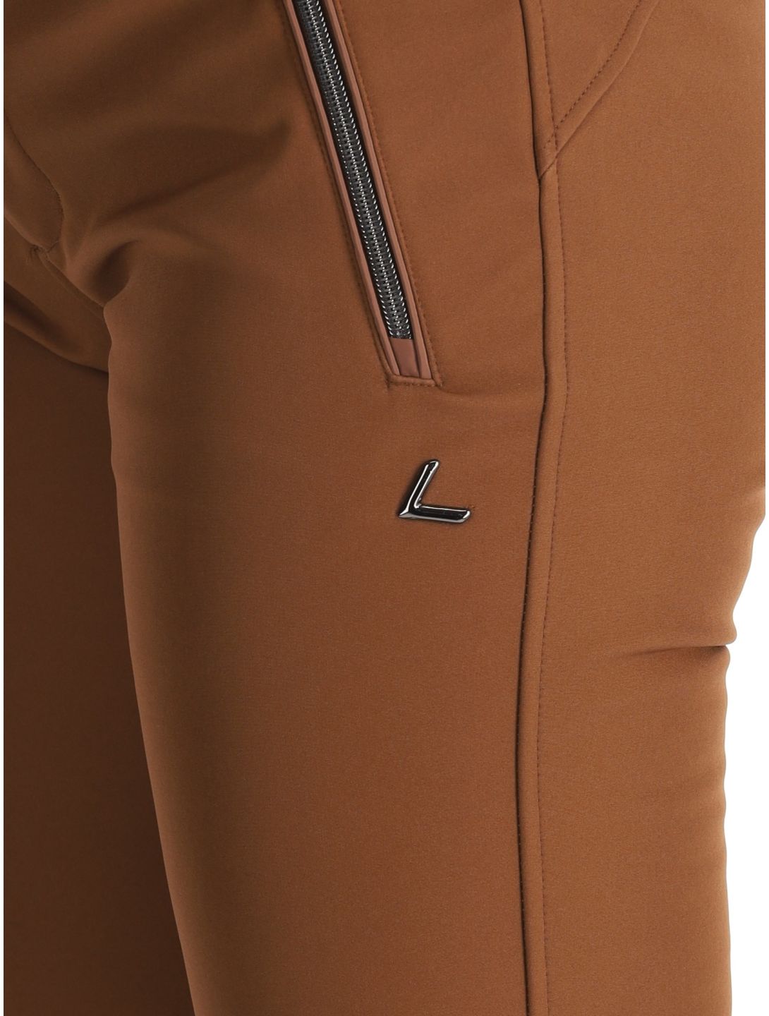 Luhta, Joentaus C pantalon de ski en softshell femmes Chocolat brun 