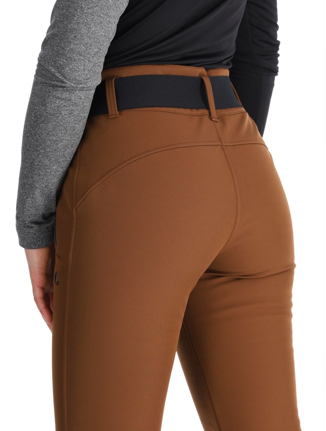 Luhta, Joentaus C pantalon de ski en softshell femmes Chocolat brun 