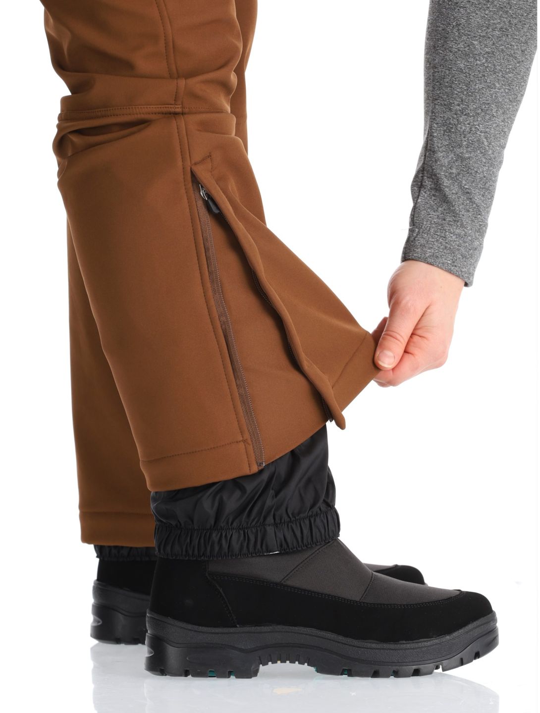 Luhta, Joentaus C pantalon de ski en softshell femmes Chocolat brun 