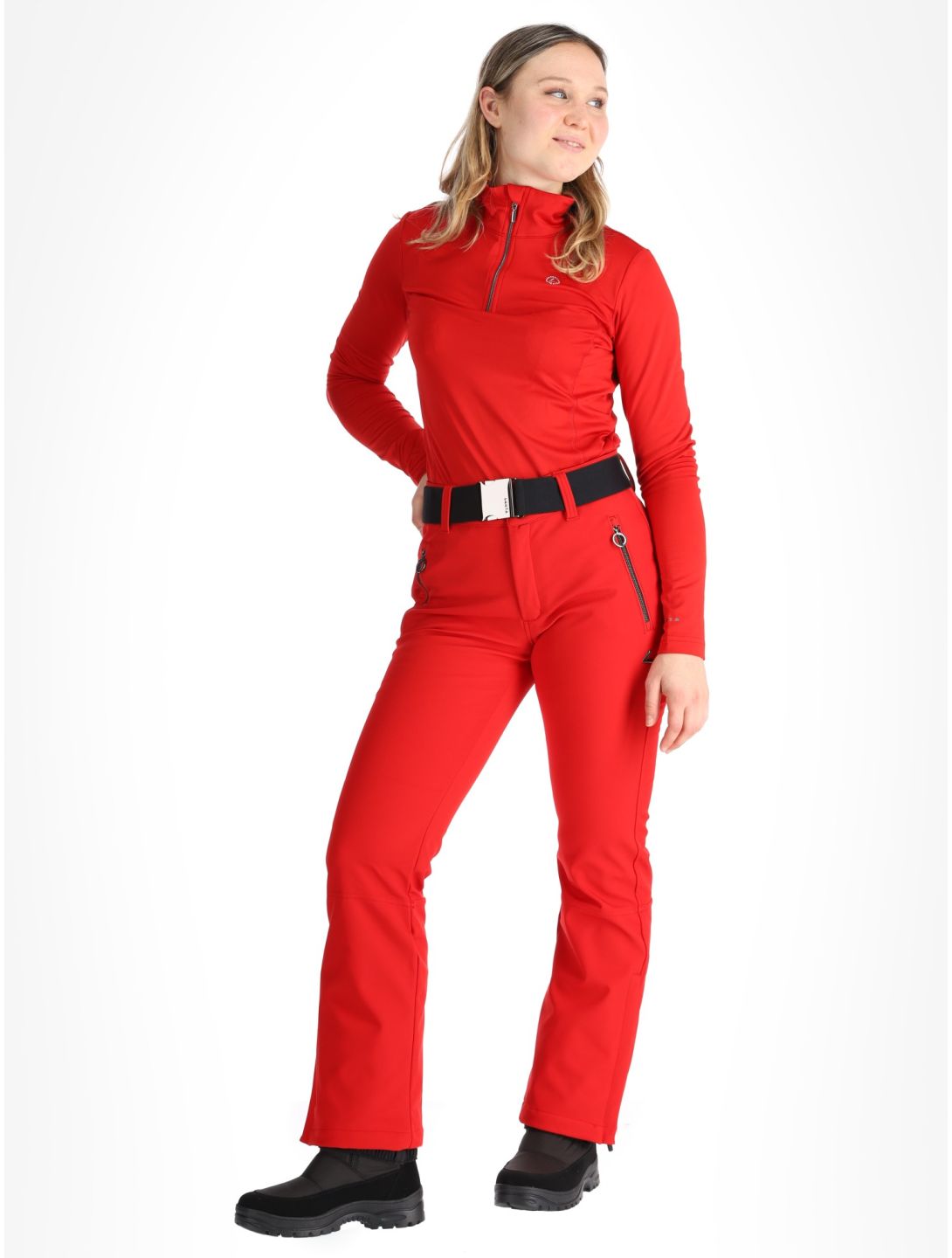 Luhta, Joentaus C pantalon de ski en softshell femmes Cranberry rouge 