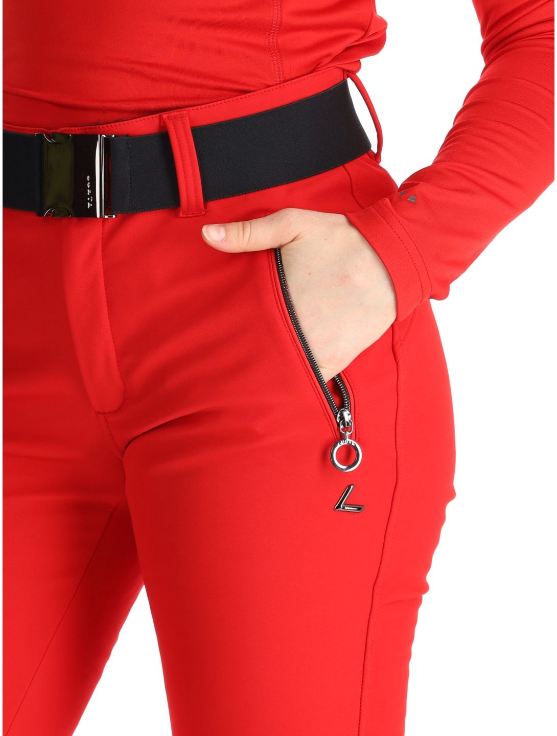 Luhta, Joentaus C pantalon de ski en softshell femmes Cranberry rouge 