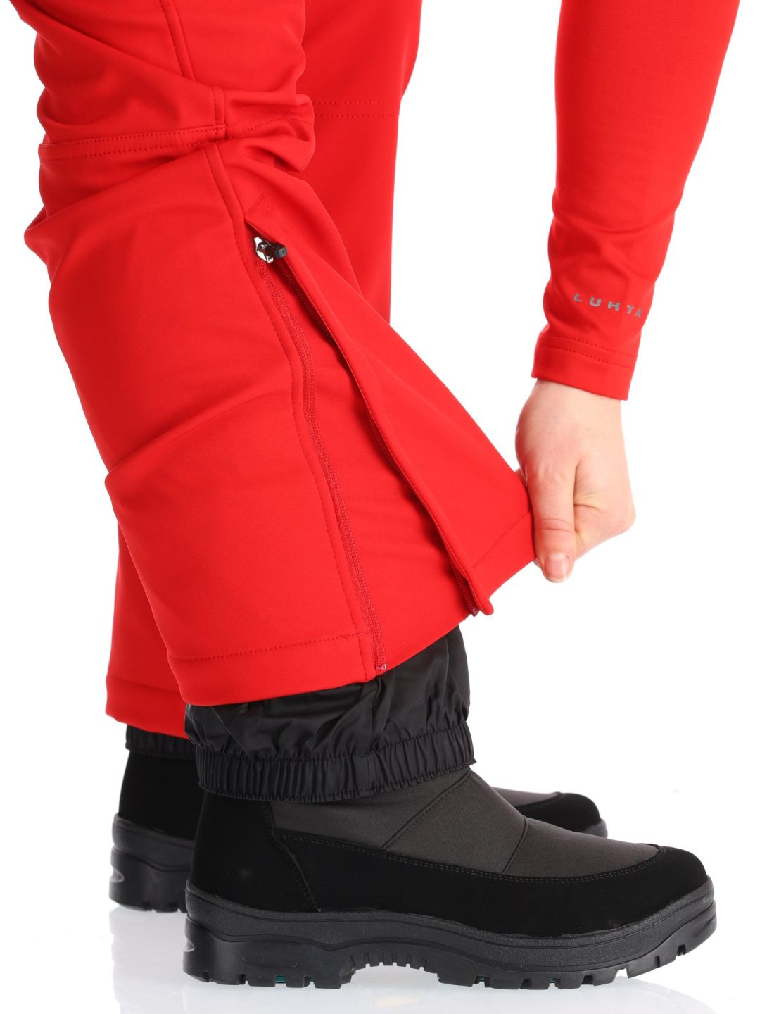 Luhta, Joentaus C pantalon de ski en softshell femmes Cranberry rouge 