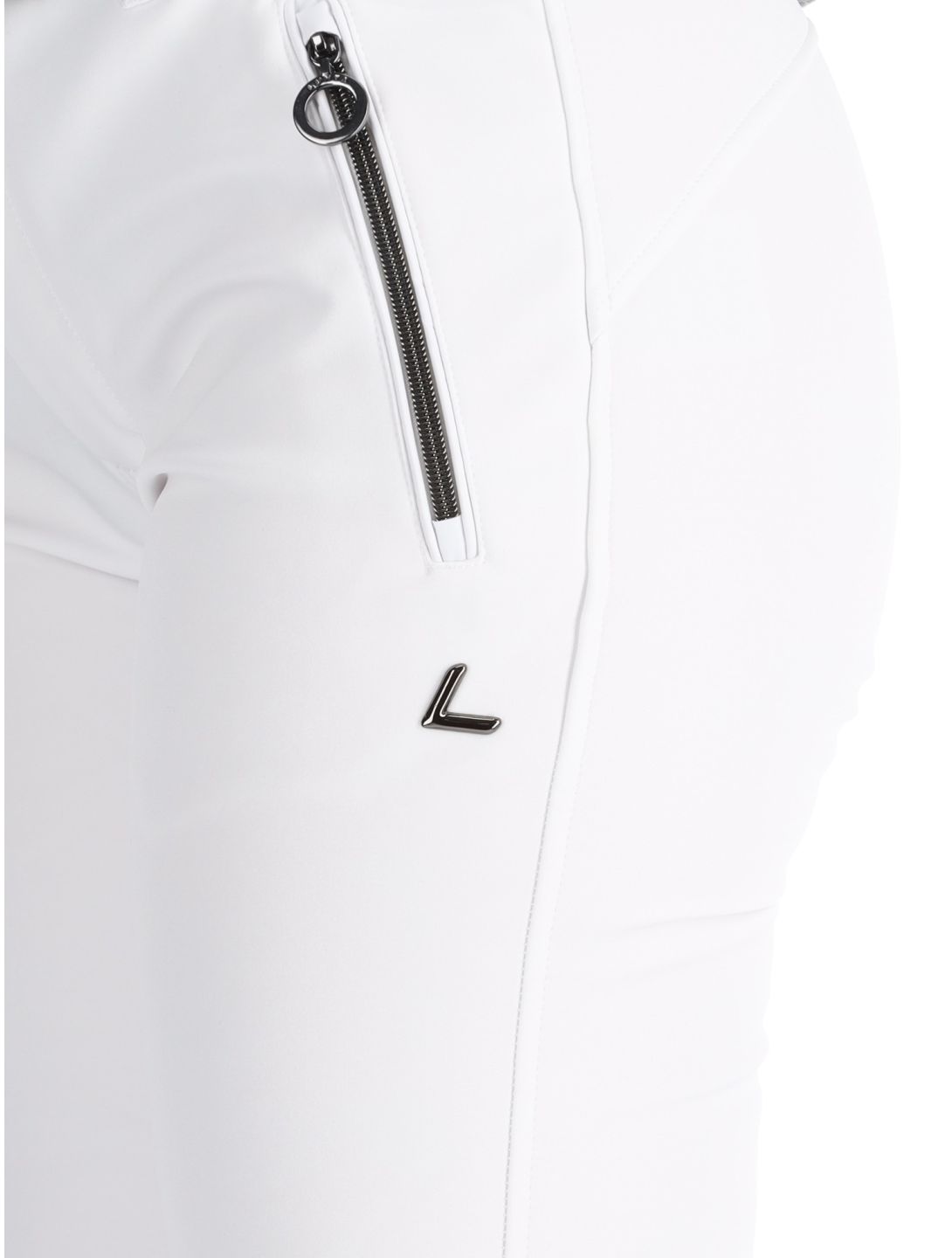 Luhta, Joentaus C pantalon de ski en softshell femmes Optic White blanc 