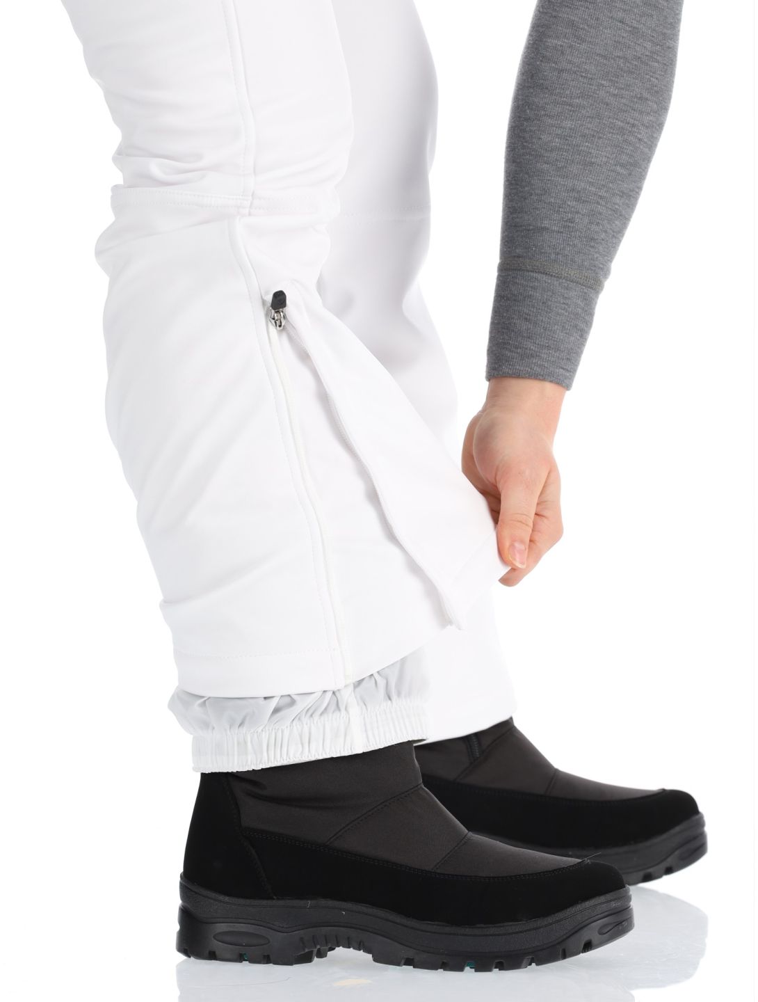 Luhta, Joentaus C pantalon de ski en softshell femmes Optic White blanc 