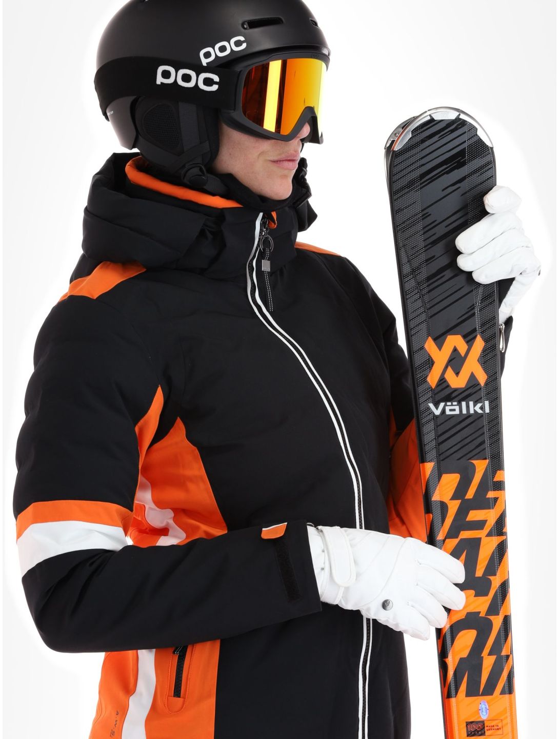 Luhta, Kaakkurivaara veste de ski femmes Black noir, orange 