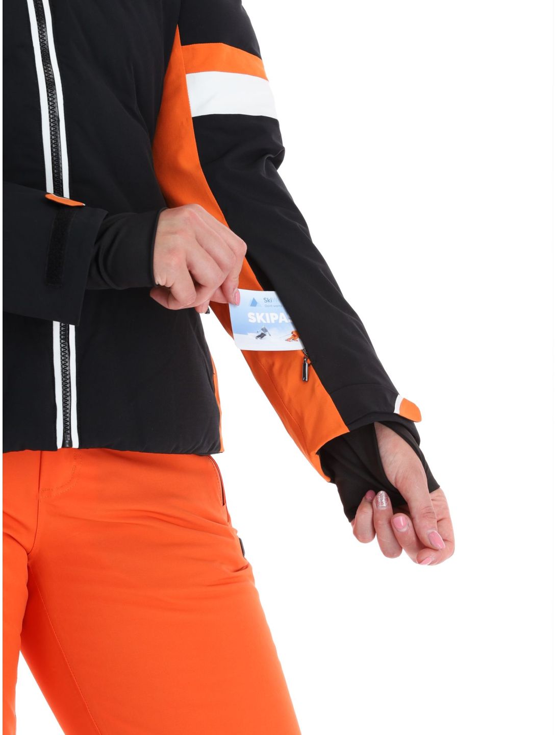 Luhta, Kaakkurivaara veste de ski femmes Black noir, orange 