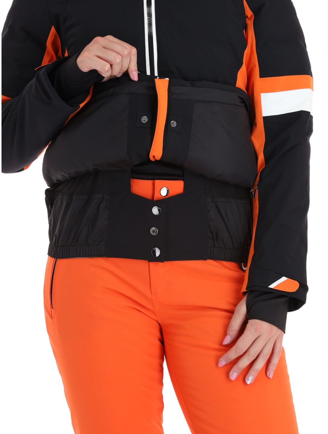 Luhta, Kaakkurivaara veste de ski femmes Black noir, orange 