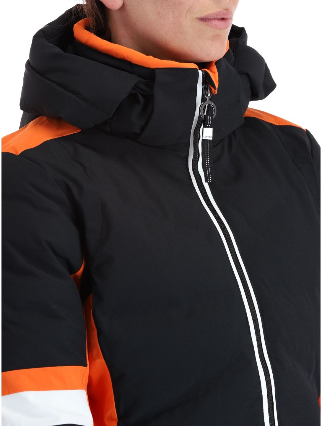 Luhta, Kaakkurivaara veste de ski femmes Black noir, orange 