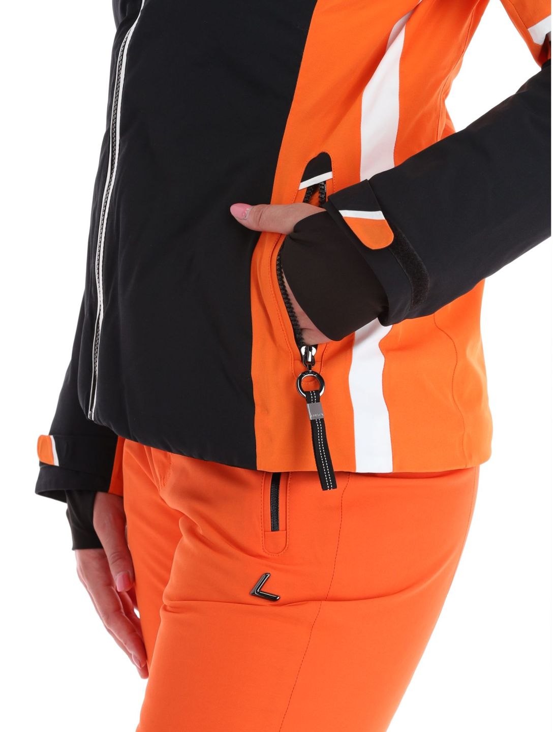 Luhta, Kaakkurivaara veste de ski femmes Black noir, orange 