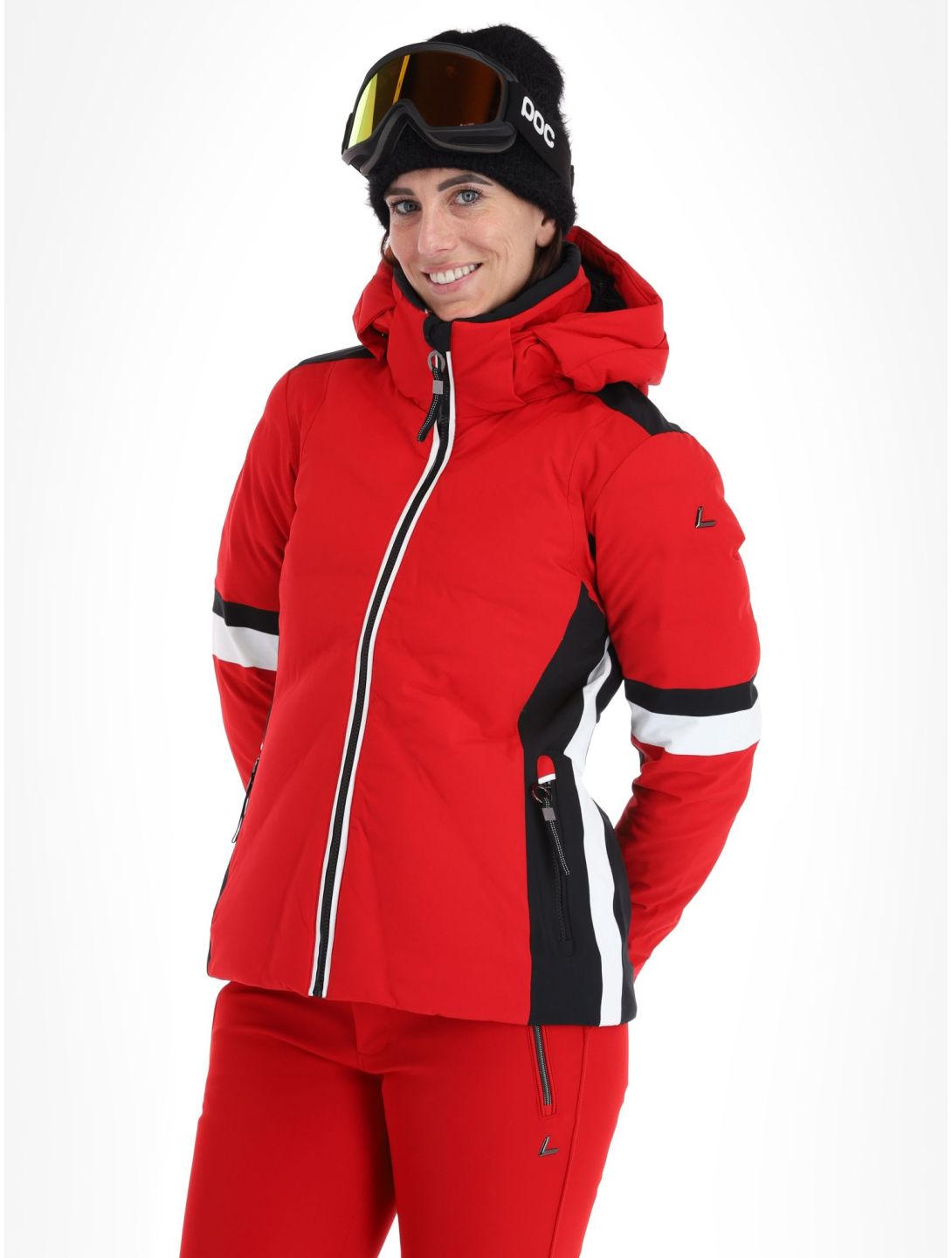 Luhta, Kaakkurivaara veste de ski femmes Cranberry noir, rouge 