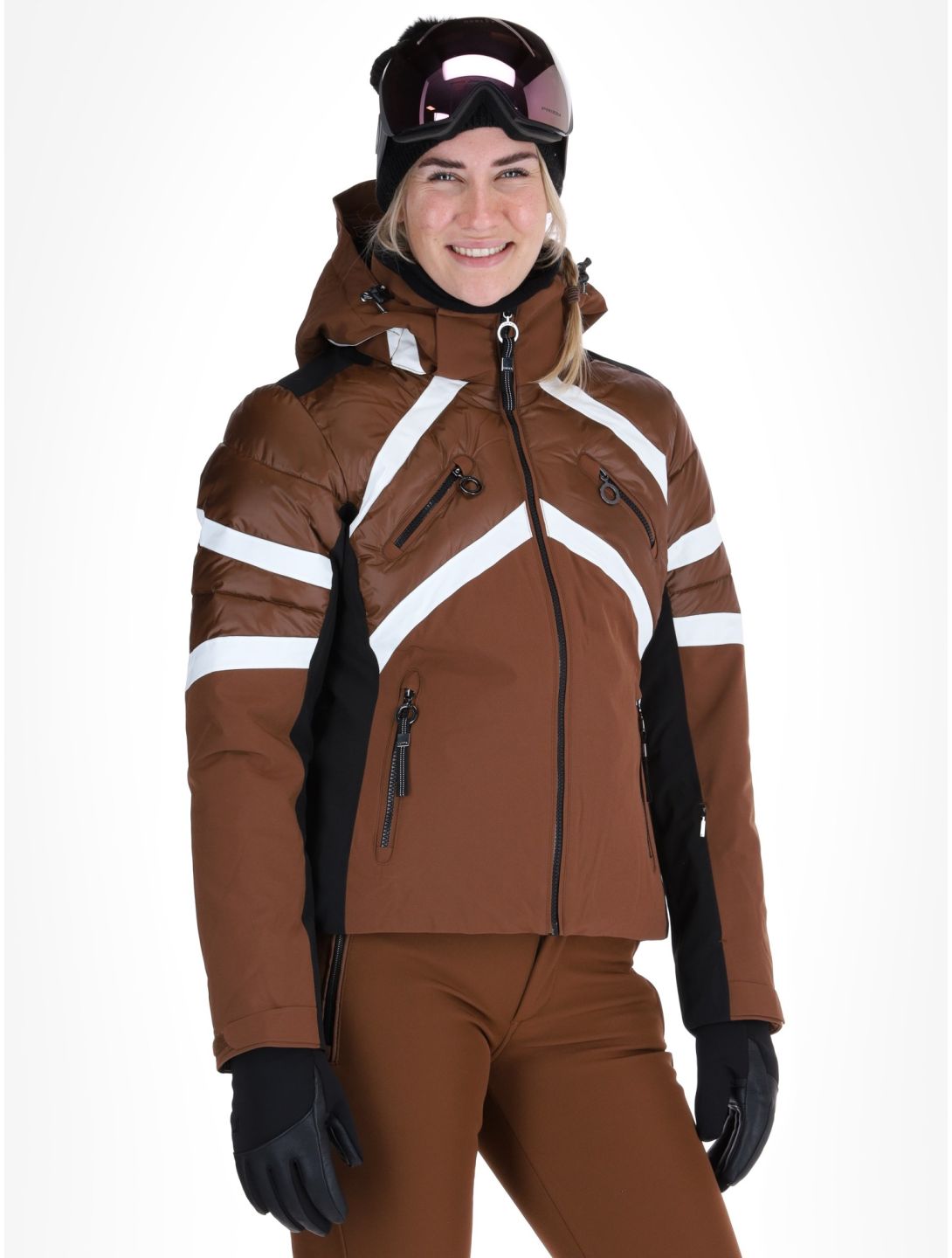 Luhta, Kaamanen veste de ski femmes Chocolat brun 