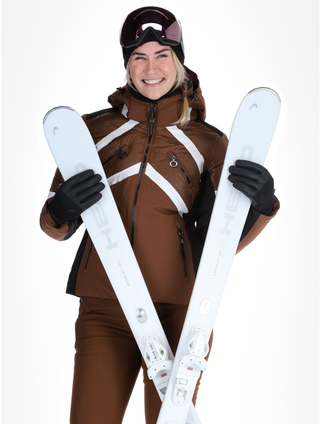 Luhta, Kaamanen veste de ski femmes Chocolat brun 