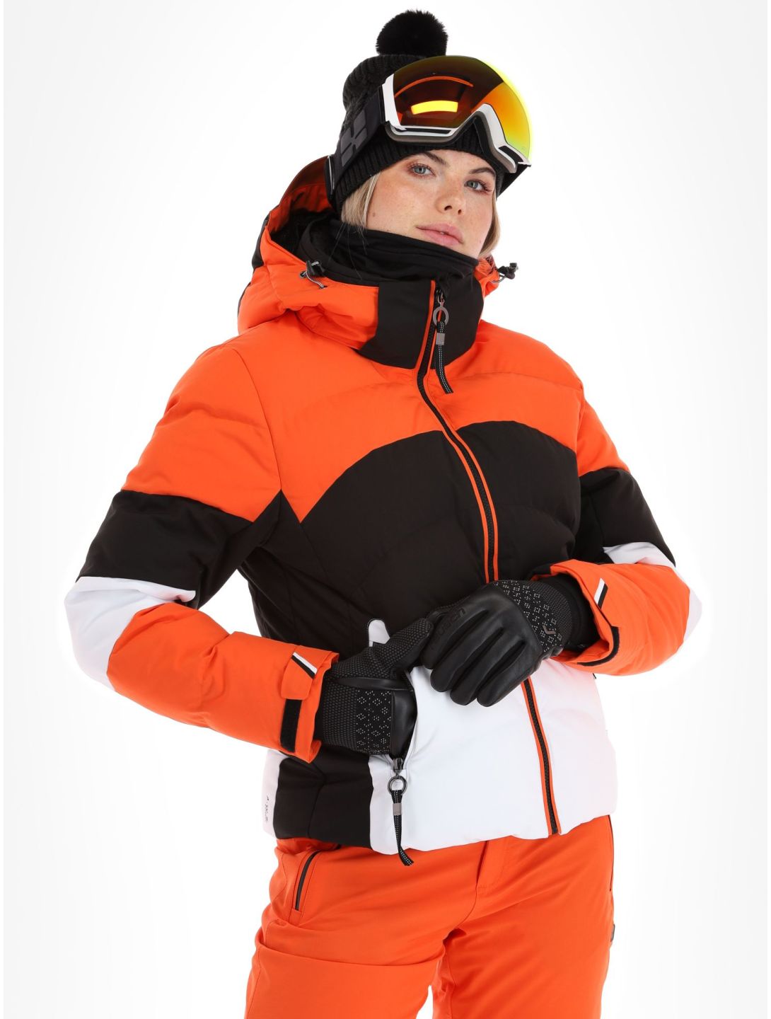 Luhta, Kaldoaivi veste de ski femmes Orange blanc, noir, orange 