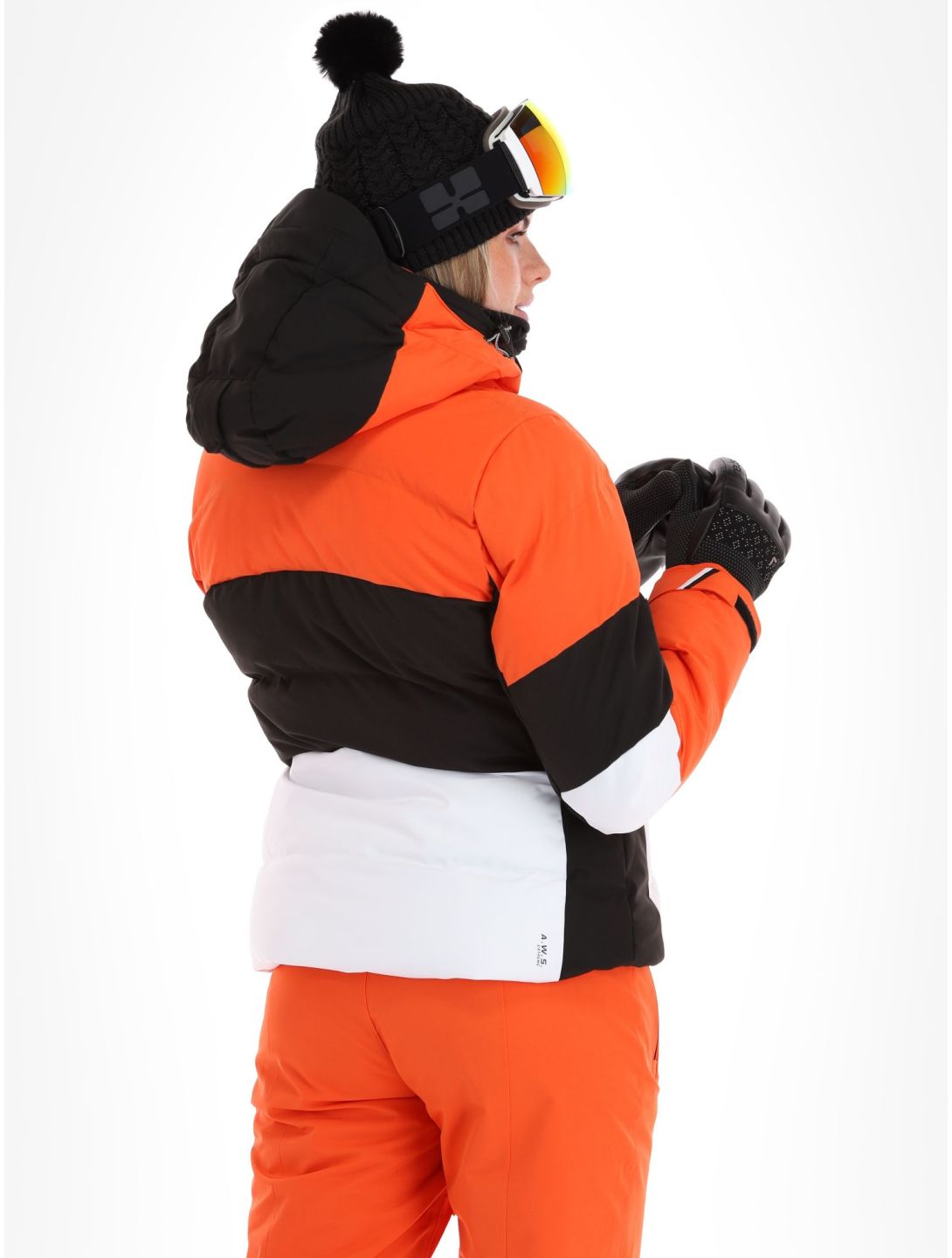 Luhta, Kaldoaivi veste de ski femmes Orange blanc, noir, orange 