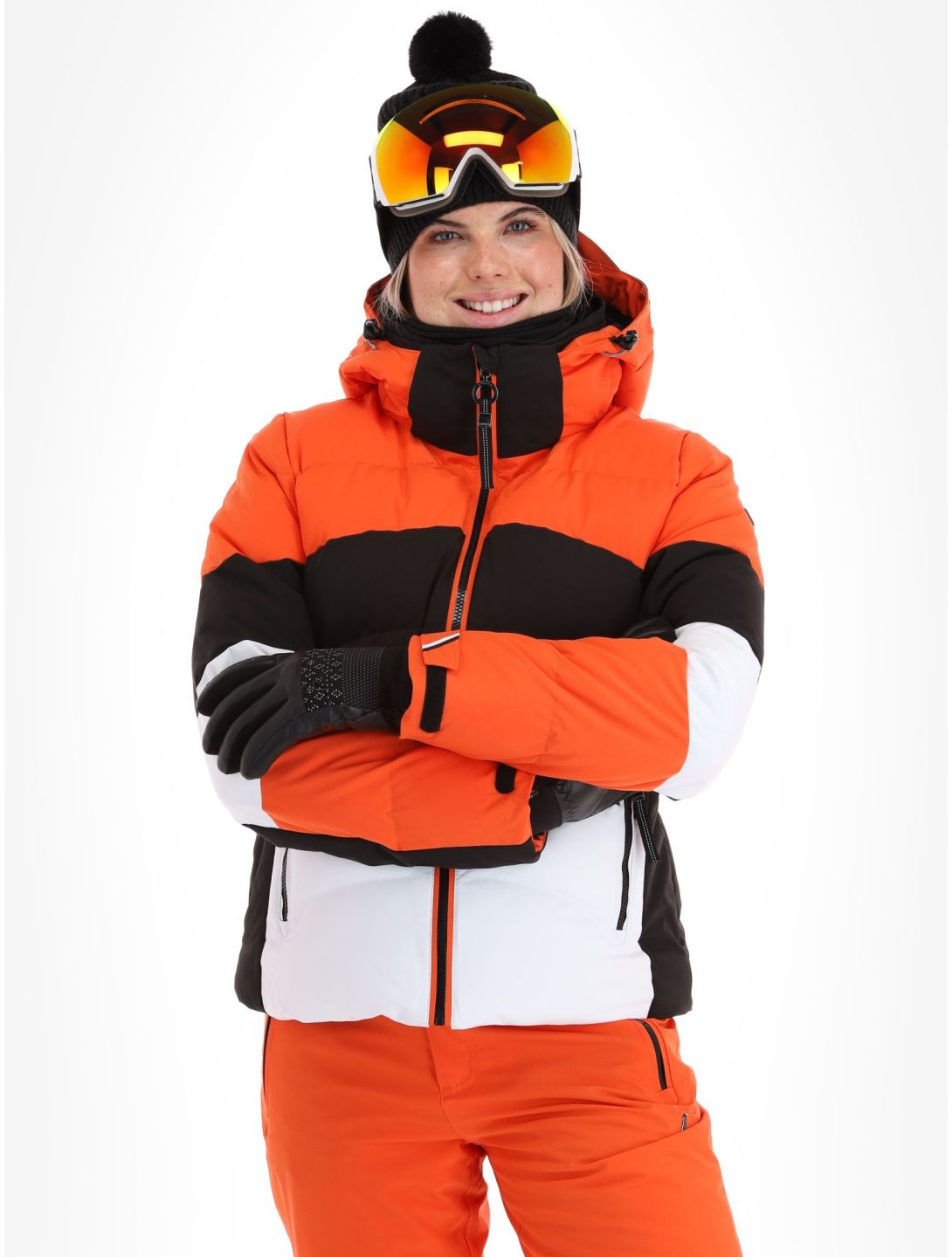 Luhta, Kaldoaivi veste de ski femmes Orange blanc, noir, orange 