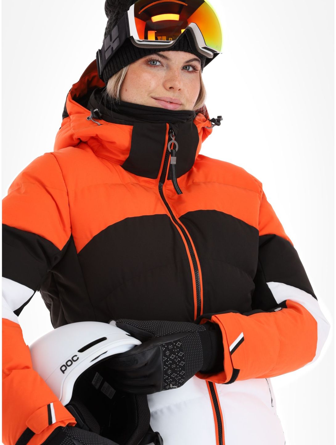 Luhta, Kaldoaivi veste de ski femmes Orange blanc, noir, orange 