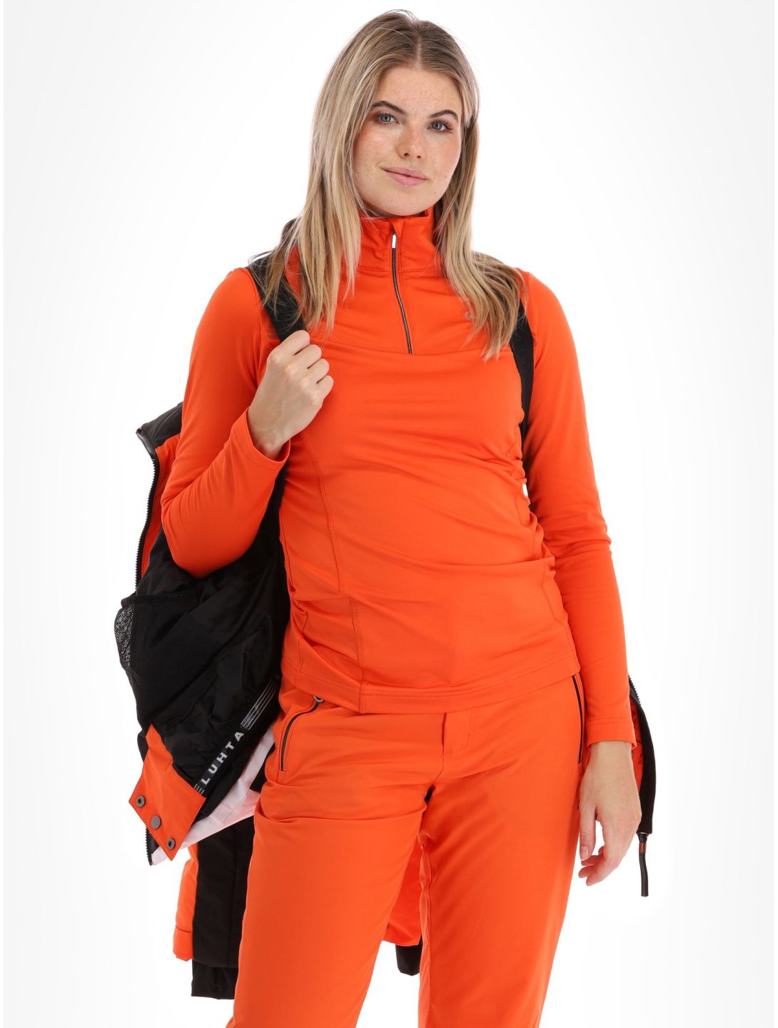 Luhta, Kaldoaivi veste de ski femmes Orange blanc, noir, orange 