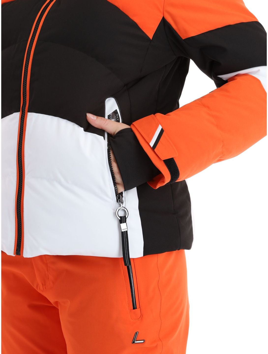 Luhta, Kaldoaivi veste de ski femmes Orange blanc, noir, orange 