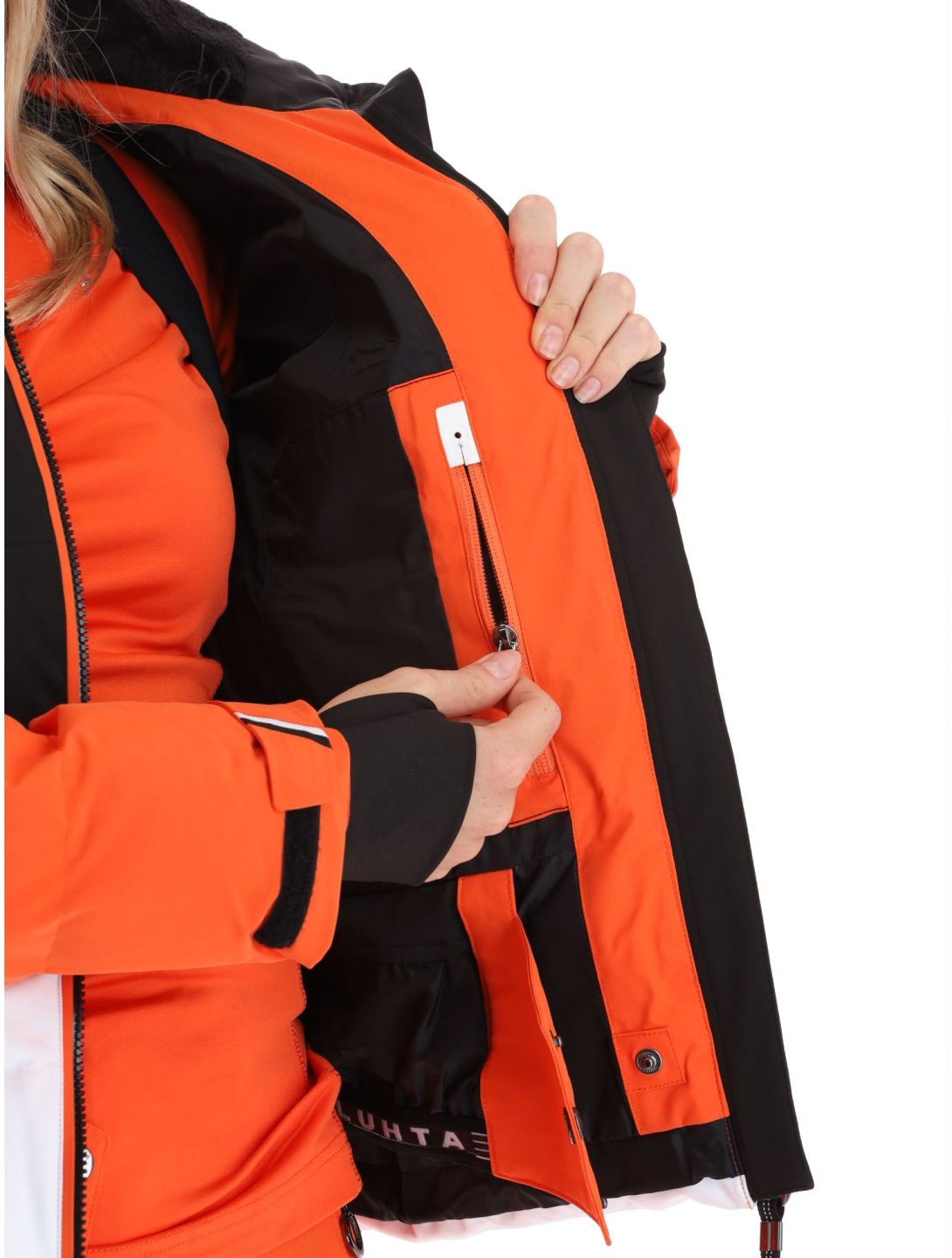 Luhta, Kaldoaivi veste de ski femmes Orange blanc, noir, orange 